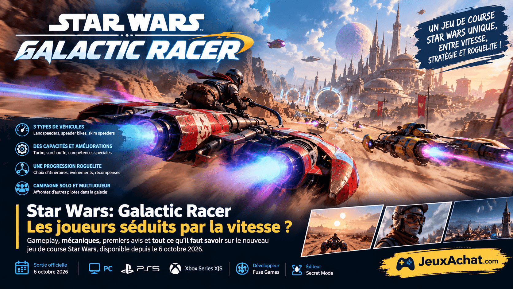 Star Wars: Galactic Racer : gameplay, avis et mécaniques
