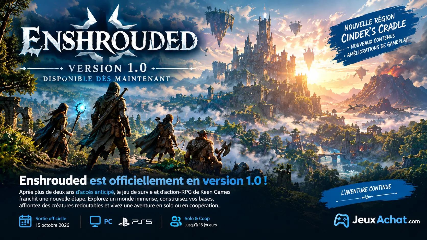 Enshrouded : la version 1.0 est officiellement disponible
